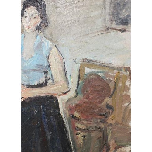 Carlo Striccoli, The Guitarist, 1960s, Oil on Canvas For Sale - Image 7 of 18