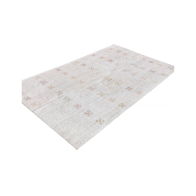 Vintage Modern Cotton Kilim Rug - 6`0" X 9`4" For Sale - Image 4 of 6