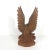 American Vintage Carved Wood Eagle Bird Figurine, Man Cave Decor, Hawk Carving, Eagle Small Handmade Wooden Base Bird Sculpture For Sale - Image 3 of 10