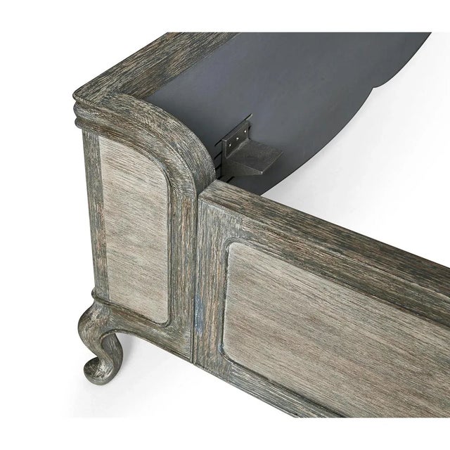 French Provincial Painted King Size Bed For Sale - Image 9 of 12