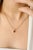 Art Deco 18k Gold Minimal Amethyst Jewelry Set Pendant, Ring Size 7 and Stud Earrings- 4 Pieces For Sale - Image 3 of 16