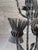 Brutalist Thistle-Shaped 5-Light Floor Lamp in Black Wrought Iron, 1970s For Sale - Image 10 of 16