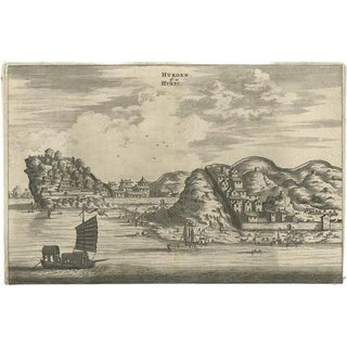 Johannes Nieuhof, City of Hukoen in China, 1668, Print For Sale