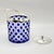 Blue Mid-Century Modern Cobalt Blue Overlay Cut Crystal Biscuit Barrel with Silver-Plated Mount, 1950s For Sale - Image 8 of 18
