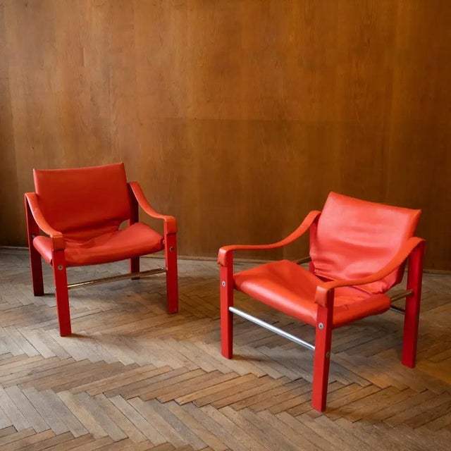 Safari Lounge Chairs by Maurice Burke, Set of 2 For Sale - Image 6 of 13