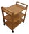1970’s Mid-Century Modern Slat Oak Bar Cart Shelf For Sale