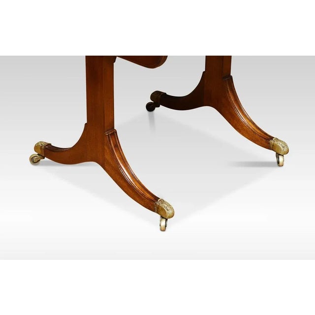 Brown Regency Mahogany Sofa Table For Sale - Image 8 of 9