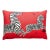 The House of Scalamandré Zebras Lumbar Pillow, Masai Red For Sale