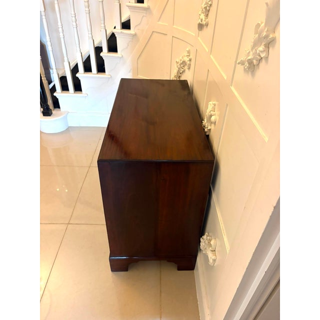 Antique George II Mahogany Chest of Drawers with Fitted Writing Desk, 1750 For Sale - Image 13 of 18