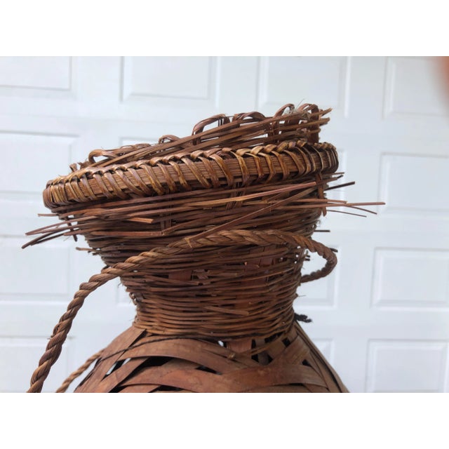 Early 20th Century Large Rattan "Fish Basket" For Sale In Naples, FL - Image 6 of 8