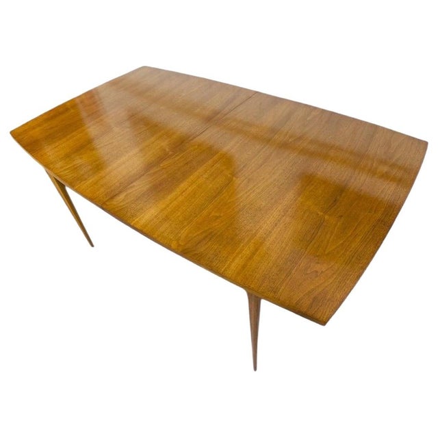 Brown Mid-Century Modern Broyhill Brasilia Walnut Dining Table For Sale - Image 8 of 8