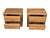 1980s Scandinavian Modern Solid Oak Two-Drawer Nightstands – Pair For Sale - Image 4 of 15