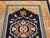 Vintage Tibetan Medallion Rug, Wool on Cotton, Black & Green, 1900s, 2' x 3' For Sale - Image 4 of 11