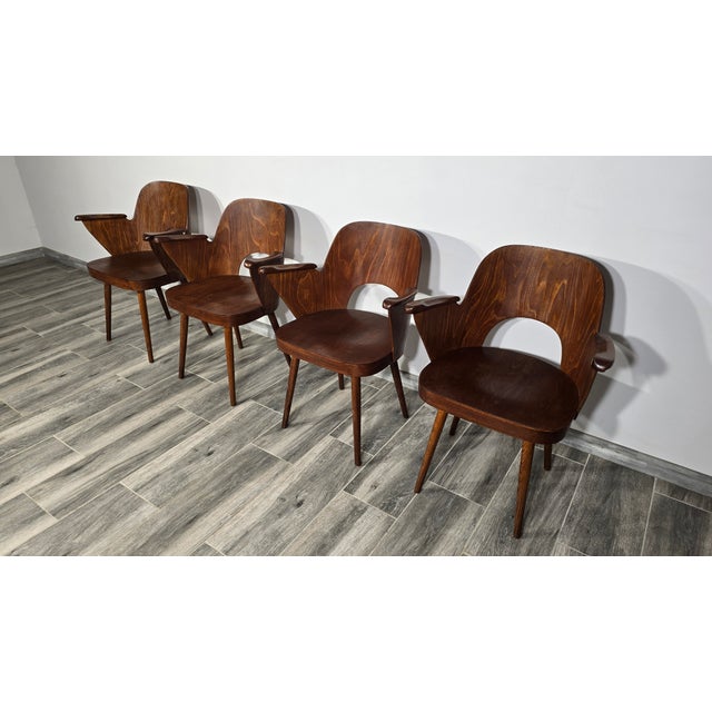 Dining Chairs by Oswald Haerdtl for Ton, 1950s, Set of 4 For Sale - Image 18 of 18