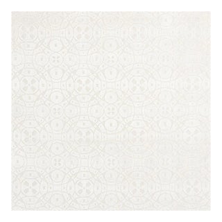 Sample - Schumacher Zodiac Velvet Fabric in Platinum For Sale