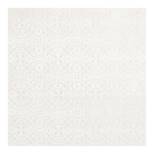 Sample - Schumacher Zodiac Velvet Fabric in Platinum For Sale