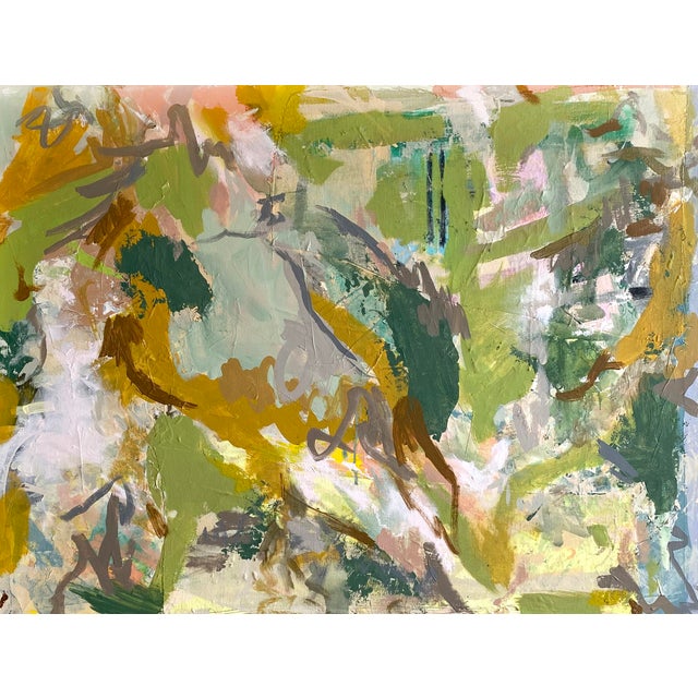 Abstract "Overhanging Branches" 2025 Framed Painting by Jessalin Beutler For Sale - Image 3 of 8