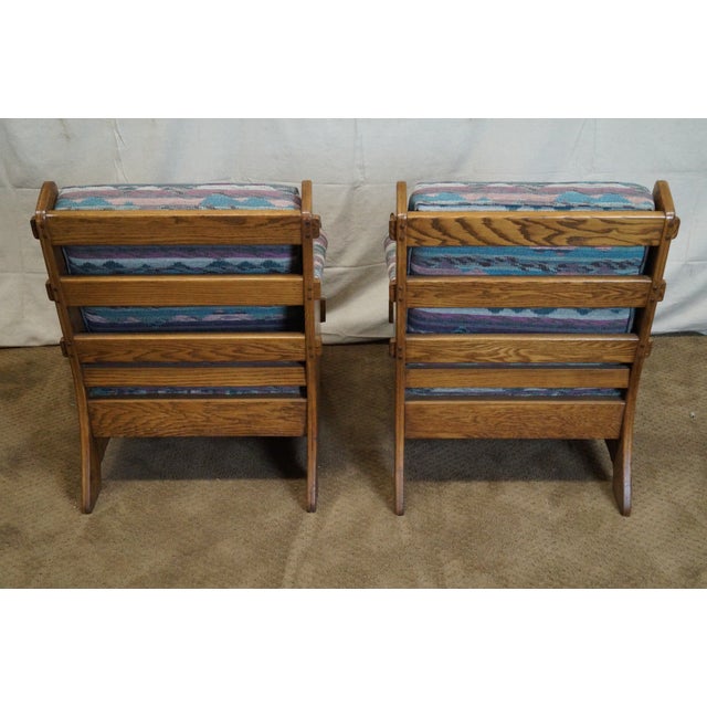 Romweber Viking Oak Horse Head Lounge Chairs Chairish