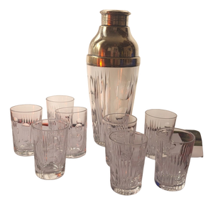 Crystal Cocktail Service Set by Sèvres, 1960s, Set of 9