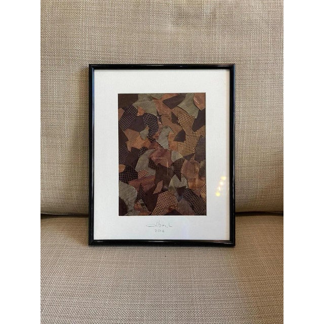 Textile Gilbert Albert, Snake Collage, 2016, Leather For Sale - Image 7 of 11