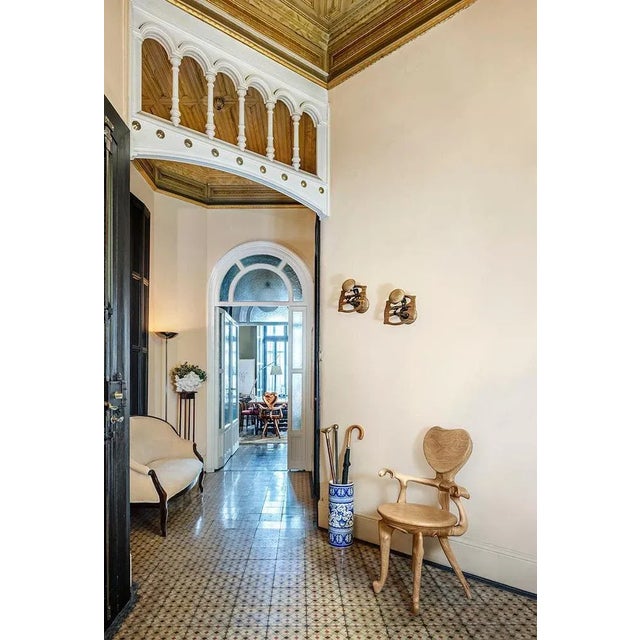 Antoni Gaudi Calvet Armchair For Sale - Image 3 of 6