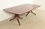 Baker Furniture Company Italian Provincial Carved Cherry Wood and Inlaid Brass Double Pedestal Extension Dining Table by Emanuel Morez For Sale - Image 4 of 13