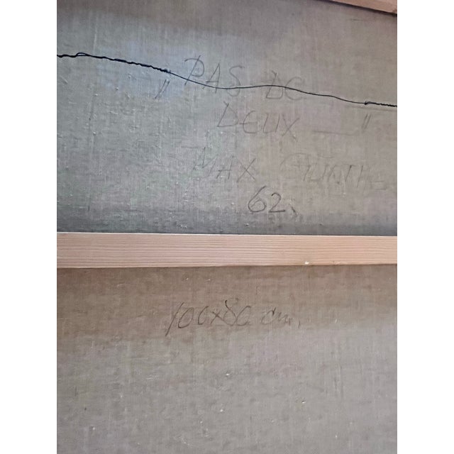 Original 1962 Max Gunther “Pas-De-Deux” Oil Painting – Rome, Italy For Sale - Image 9 of 12