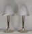 Muller frères A wonderful pair of French art deco lamps made around 1925-1935. The nickel-plated bronze or solid brass...