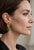 Natural 23.41cts Emerald & 0.41cts Diamond Earring in 18k Gold For Sale - Image 4 of 8