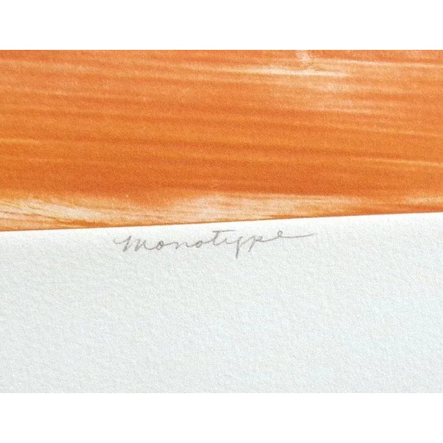 1980s "Red Wall Cavern" Signed Landscape Monotype by James Conaway For Sale In Denver - Image 6 of 6