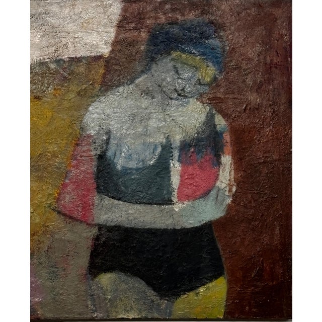 Abstract Mid 20th Century Abstract Expressionist Painting by San Francisco Artist Gary Woo For Sale - Image 3 of 6