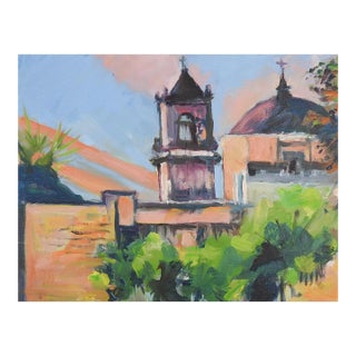 Contemporary Impressionist Mission San Jose San Antonio Painting For Sale