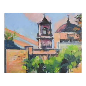 Contemporary Impressionist Mission San Jose San Antonio Painting