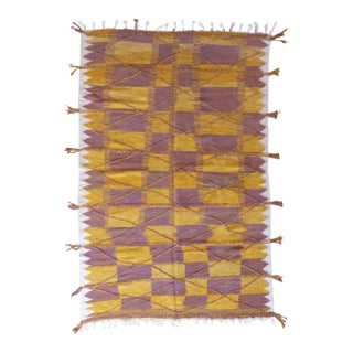 Flatweave Moroccan Kilim Rug - 10.3 X 6.8 Ft For Sale