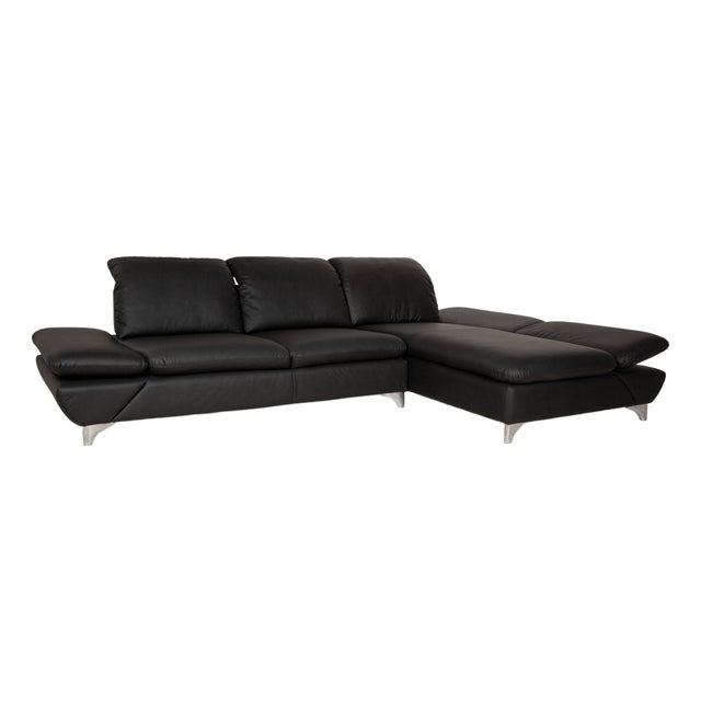 Taoo Vegan Leather Corner Sofa in Anthracite Dark Grey from Willi Schillig For Sale