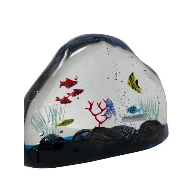 This lovely Murano glass aquarium was created by one of the top glass masters in the world. Very large and very beautiful....