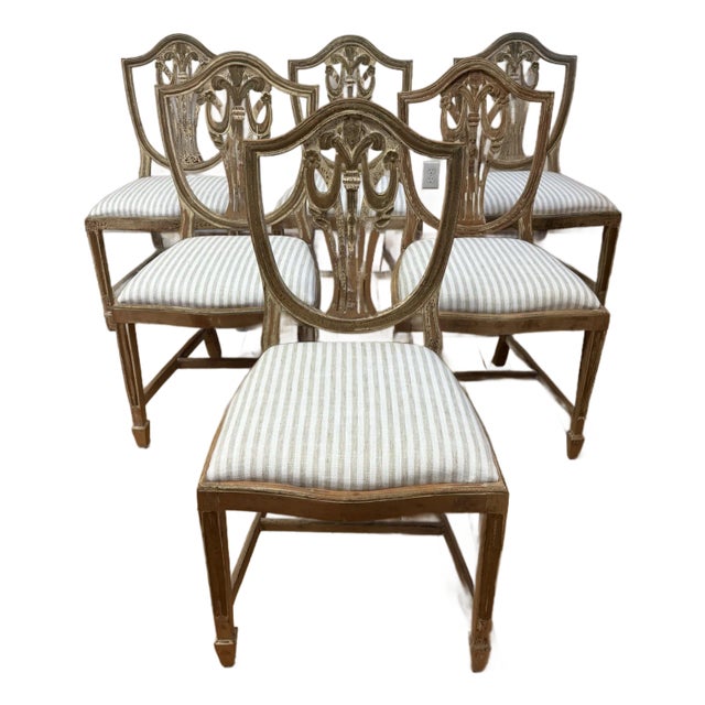 1940s Sheraton Dining Chairs- Set of 6 For Sale