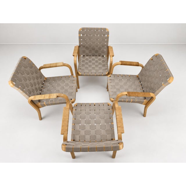 Model 45 Armchairs by Alvar Aalto for Artek, 1970s, Set of 4 For Sale - Image 13 of 18