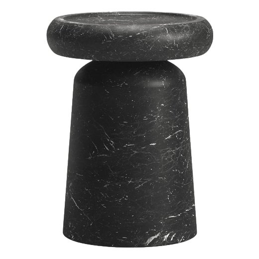Nissa S Nero Marquinia Marble Side Table by Ivan Colominas For Sale