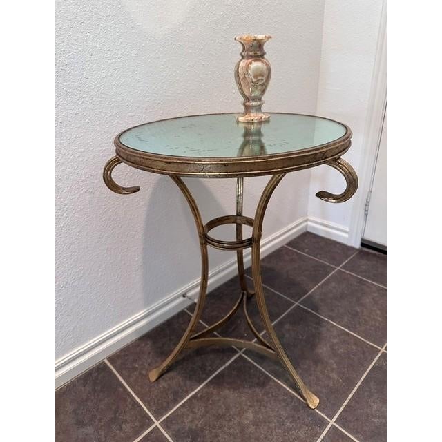 Vintage Neoclassical Style Gueridon Side Table For Sale - Image 4 of 5