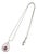 2.16 Carat Pink Sapphire Diamond 18k White Gold Pendant Necklace For Sale