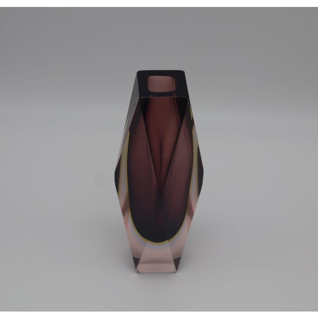 Sommerso Murano Vase by Flavio Poli for Seguso, 1960s For Sale - Image 6 of 6