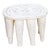 Antique White Nupe Stool For Sale