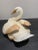 Hollywood Regency Large Italian Porcelain Swan Sculpture, Signed & Number For Sale - Image 4 of 12