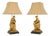 Antique Victorian Gilt Bronze and Marble Table Lamps, 1880s, Set of 2 For Sale
