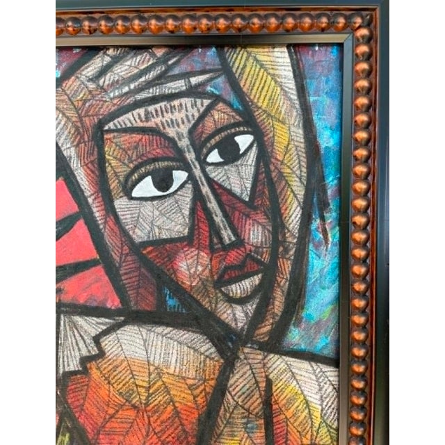 Red Abstract Art Original by Honseul Dorvil For Sale - Image 8 of 15
