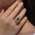 Metal Kai Natural Peridot Opal Tsavorite Cocktail Ring in 14k Yellow Gold, Size 6 For Sale - Image 7 of 7