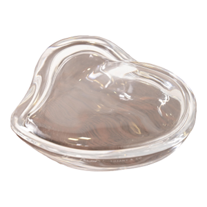 Elsa Peretti for Tiffany & Co. Clear Crystal Heart-Shaped Lidded Trinket Jewelry Box
