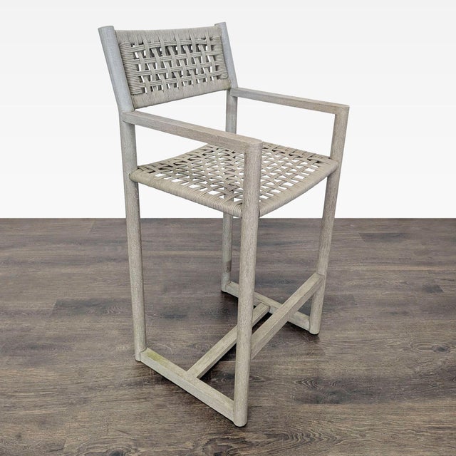 Restoration Hardware Restoration Hardware Bondi Teak Counter Stool For Sale - Image 4 of 7