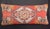 Mid 20th Century Handmade Authentic Turkish Throw Rug Pillw With Red&Green Color -17'' X 36'' For Sale - Image 5 of 15
